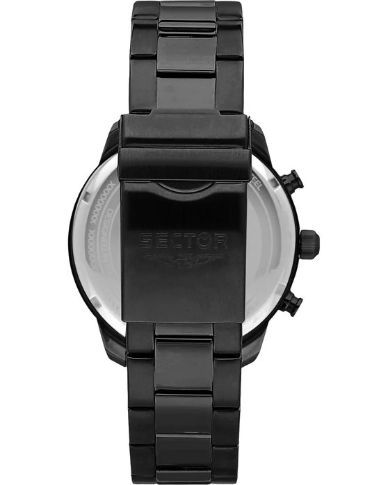 SECTOR Oversize Chronograph Black Stainless Steel Bracelet