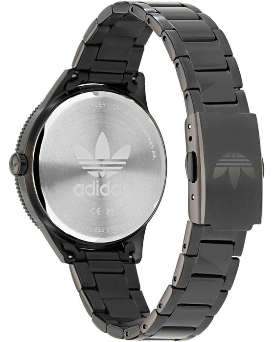 ADIDAS ORIGINALS Edition Three Black Stainless Steel Bracelet