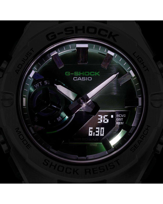 CASIO G-SHOCK Smartwatch Tough Solar Chronograph Silver Stainless Steel Bracelet