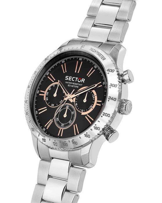 SECTOR 270 Chronograph Silver Stainless Steel Bracelet