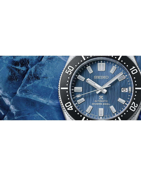 SEIKO Prospex Glacier Save the Ocean Divers Automatic Silver Stainless Steel Bracelet Special Edition