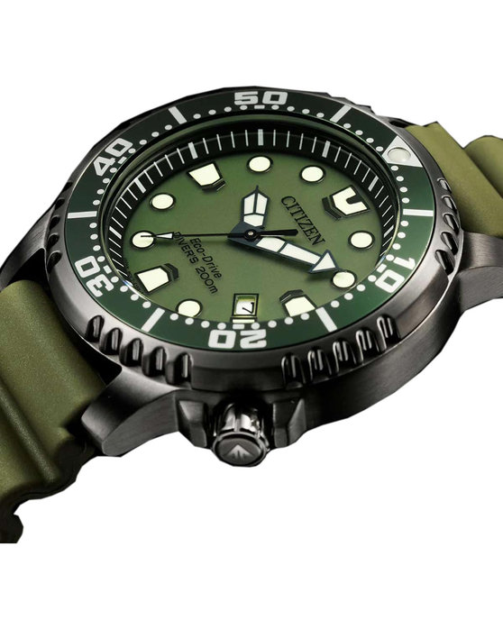 CITIZEN Promaster Eco-Drive Divers Green Rubber Strap