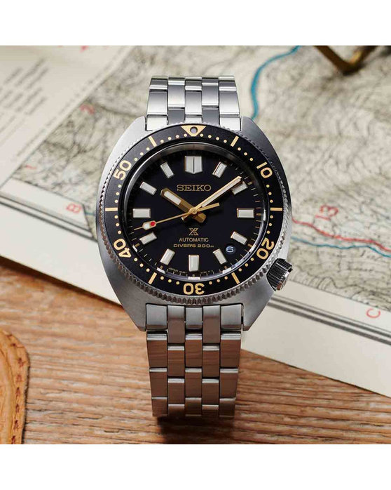 SEIKO Prospex Divers Automatic Heritage Turtle 1968 Re-Interpretation Silver Stainless Steel Bracelet