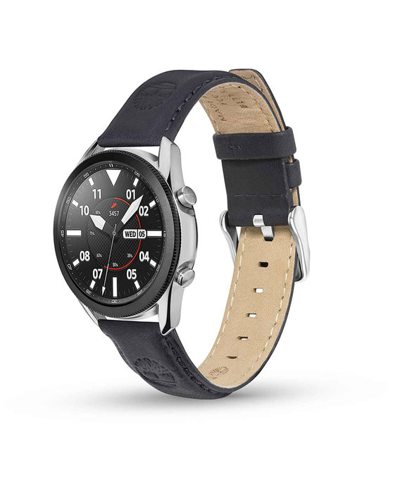 TIMBERLAND Lacandon Grey Leather Smart Strap Replacement for Smartwatches (22 mm)