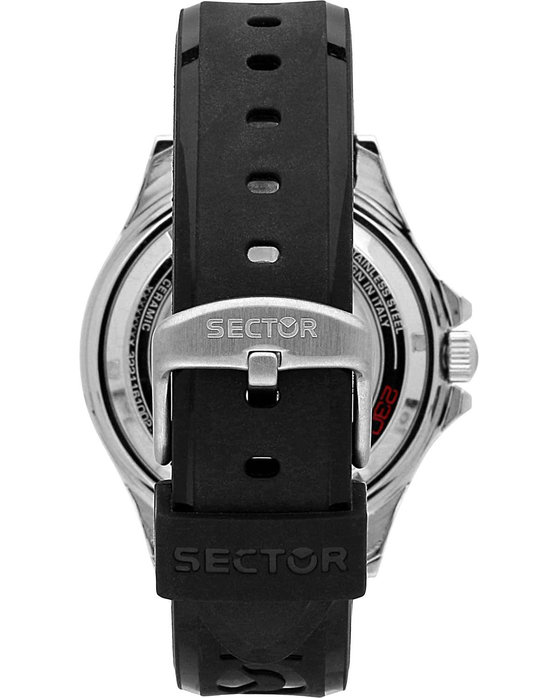 SECTOR 230 Automatic Black Silicone Strap