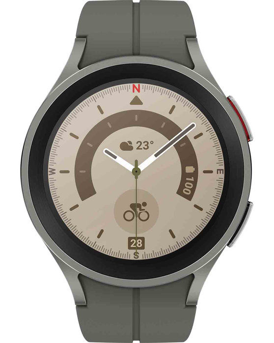 Samsung Galaxy Watch 5 Pro with Grey Silicone Strap
