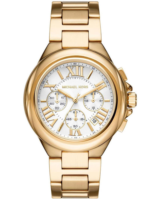 Michael KORS Camille Crystals Chronograph Gold Stainless Steel Bracelet