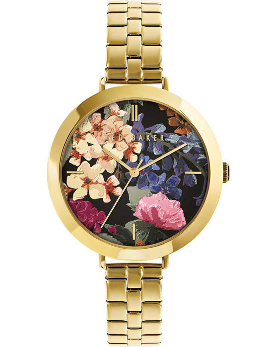 TED BAKER Ammy Floral Gold Stainless Steel Bracelet