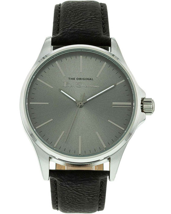 BEN SHERMAN Mens Black Leather Strap