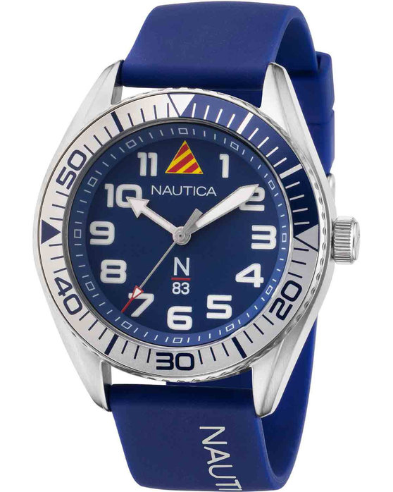 NAUTICA N83 Finn World Blue Silicone Strap