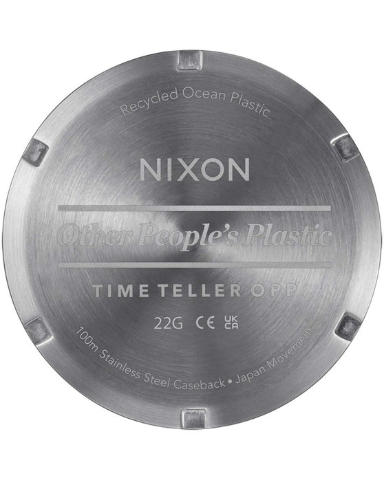 NIXON Time Teller OPP Grey Plastic Strap