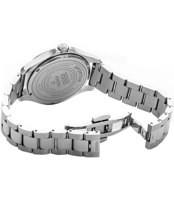 ROAMER Sportiva Diamond Silver Stainless Steel Bracelet Gift Set