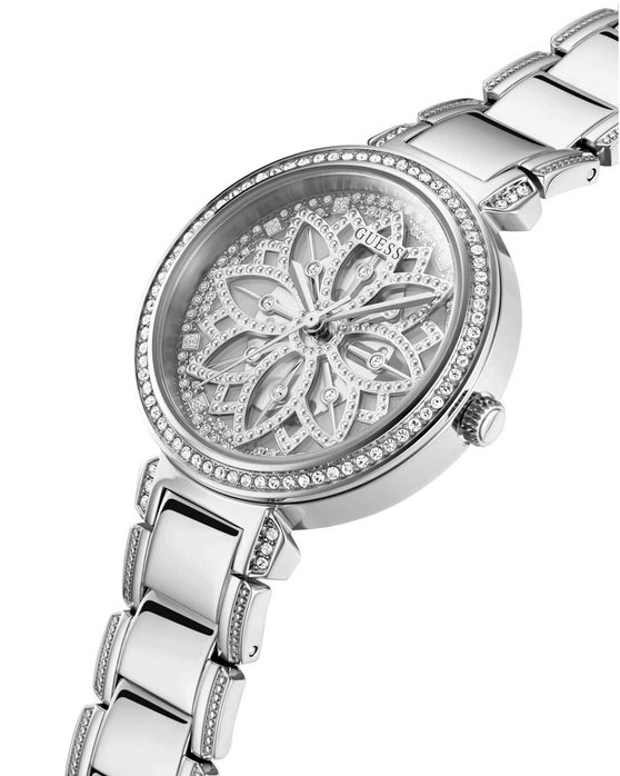 GUESS Lily Crystals Silver Stainless Steel Bracelet
