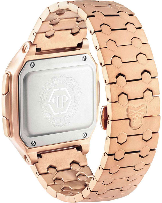 PHILIPP PLEIN Hyper Shock Chronograph Rose Gold Stainless Steel Bracelet