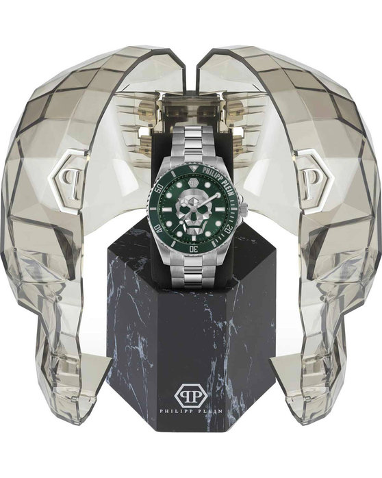 PHILIPP PLEIN The Skull Diver Silver Stainless Steel Bracelet