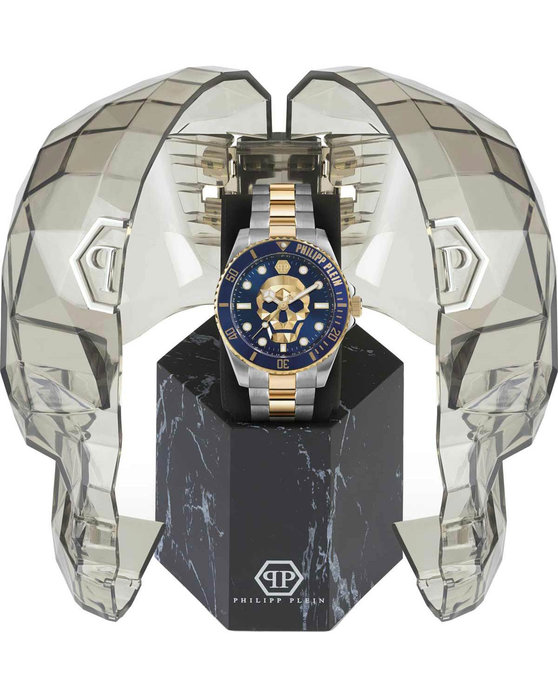 PHILIPP PLEIN The Skull Diver Two Tone Stainless Steel Bracelet