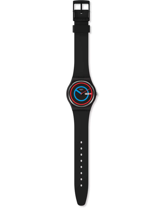 SWATCH Gent Biosourced Circling Black Black Silicone Strap