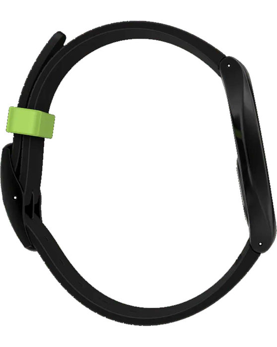 SWATCH Skin Irony Brushed Green Black Rubber Strap