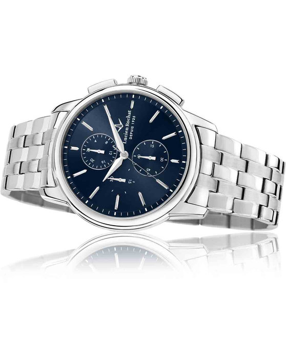 LUCIEN ROCHAT Iconic Chronograph Silver Stainless Steel Bracelet