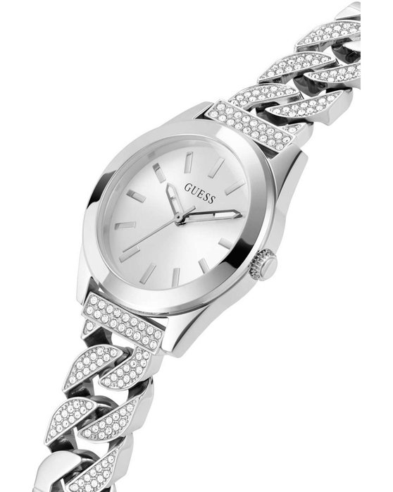 GUESS Serena Crystals Silver Stainless Steel Bracelet