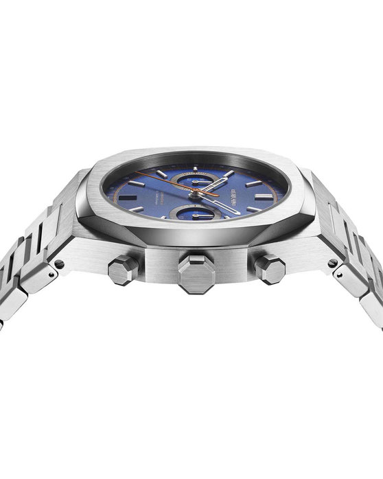 D1 MILANO Chronograph Silver Stainless Steel Bracelet