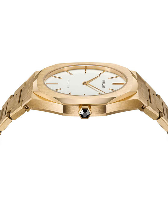 D1 MILANO Ultra Thin Gold Stainless Steel Bracelet