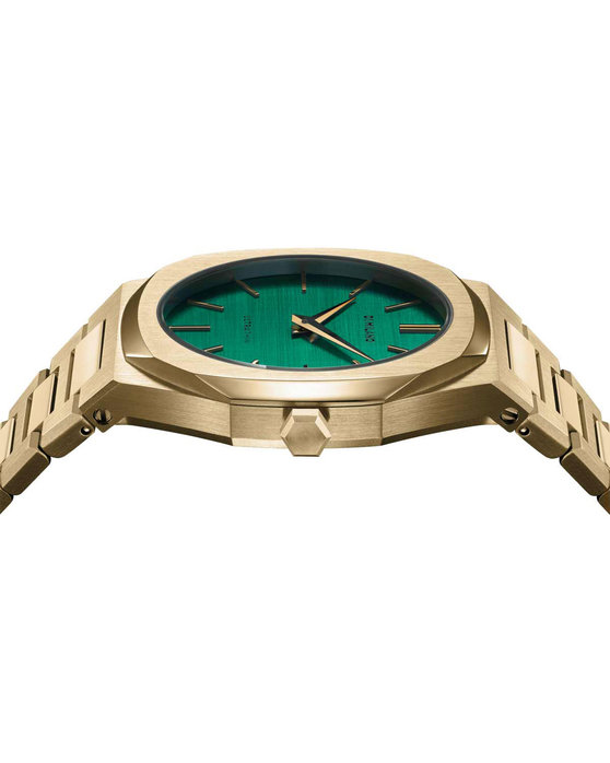 D1 MILANO Ultra Thin Gold Stainless Steel Bracelet