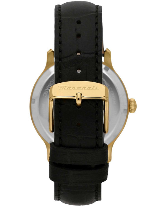 MASERATI Epoca Automatic Black Leather Strap