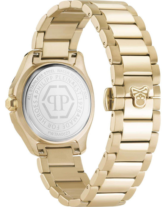 PHILIPP PLEIN Spectre Crystals Gold Stainless Steel Bracelet