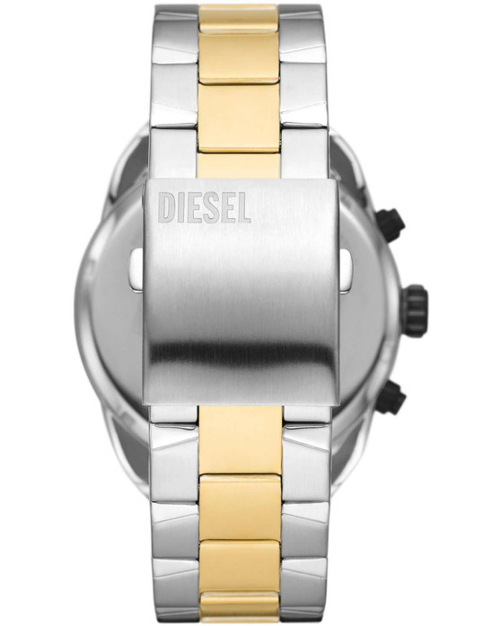 DIESEL Spiked Chronograph Two Tone Stainless Steel Bracelet