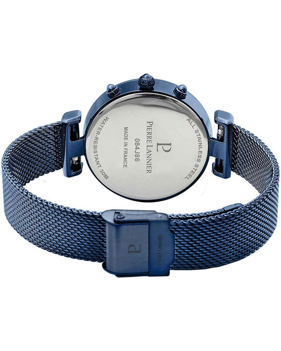 PIERRE LANNIER Lutecia Chronograph Blue Stainless Steel Bracelet