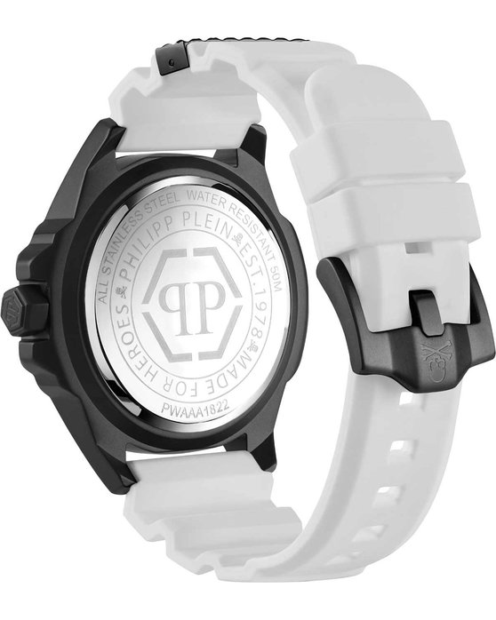 PHILIPP PLEIN The Skull White Rubber Strap