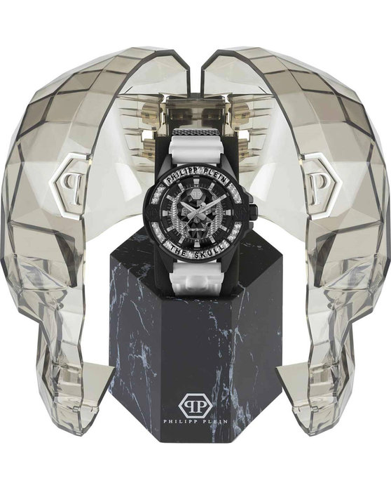 PHILIPP PLEIN The Skull White Rubber Strap