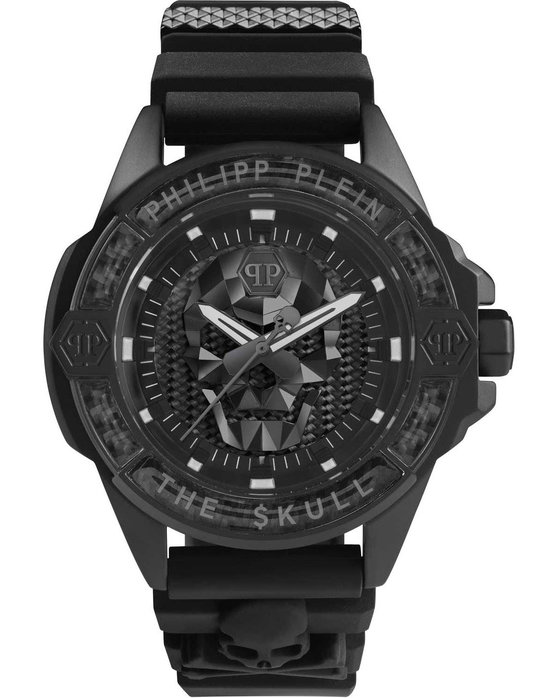 PHILIPP PLEIN The Skull Black Rubber Strap