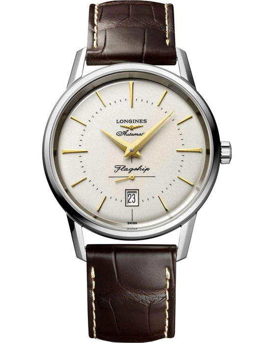 LONGINES Flagship Heritage Automatic Brown Leather Strap