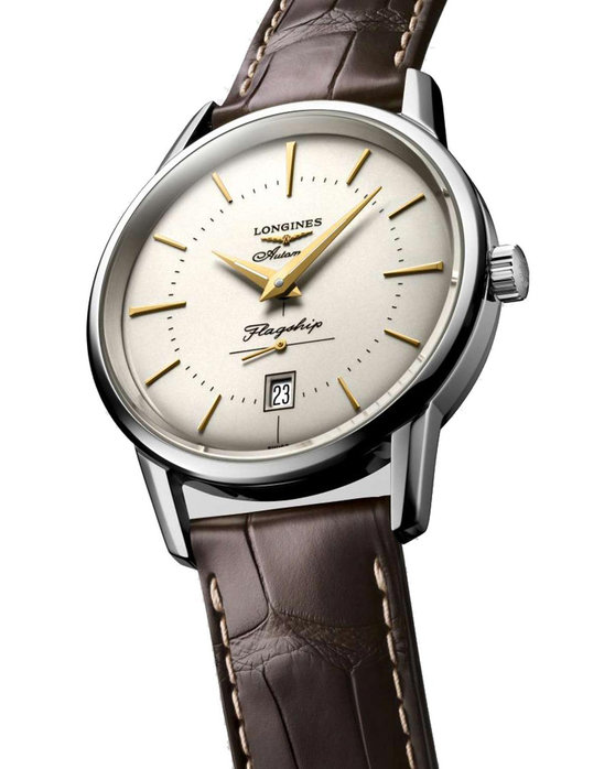 LONGINES Flagship Heritage Automatic Brown Leather Strap