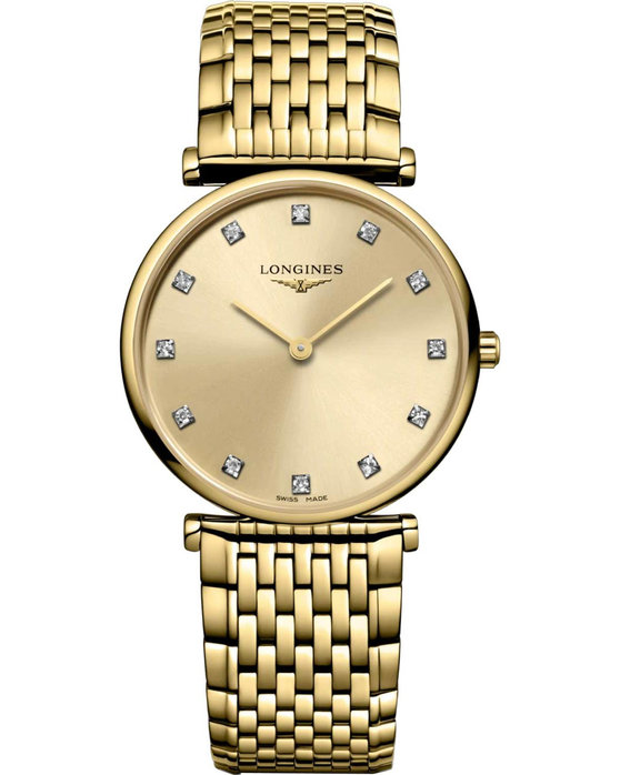 LONGINES La Grande Classique de Longines Diamonds Gold Stainless Steel Bracelet