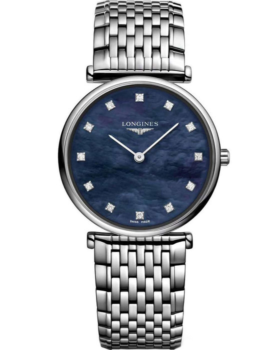 LONGINES La Grande Classique de Longines Diamonds Silver Stainless Steel Bracelet