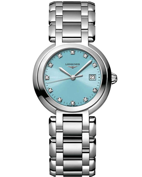 LONGINES PrimaLuna Diamonds Silver Stainless Steel Bracelet