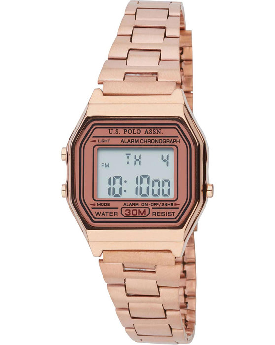 U.S.POLO Stella Chronograph Rose Gold Stainless Steel Bracelet