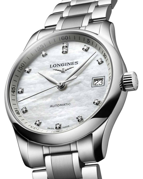 LONGINES The LONGINES Master Collection Diamonds Automatic Silver Stainless Steel Bracelet