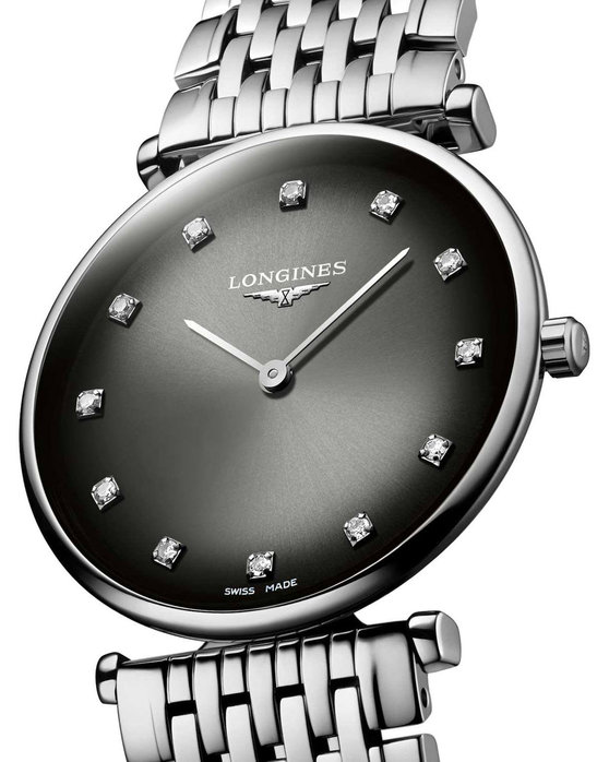 LONGINES La Grande Classique de Longines Diamonds Silver Stainless Steel Bracelet