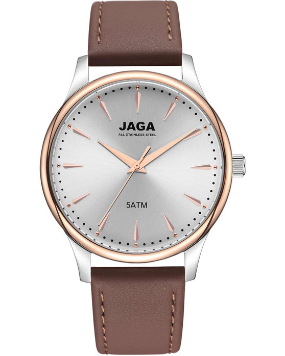 JAGA Brown Leather Strap