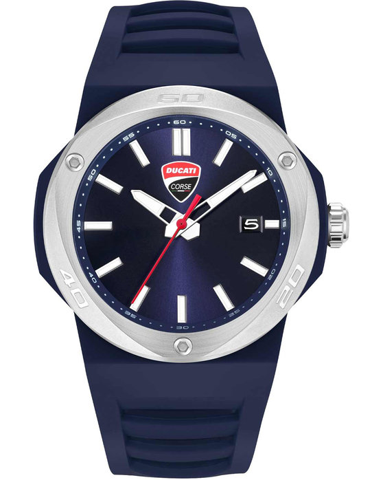 DUCATI CORSE Tradizione Blue Silicone Strap