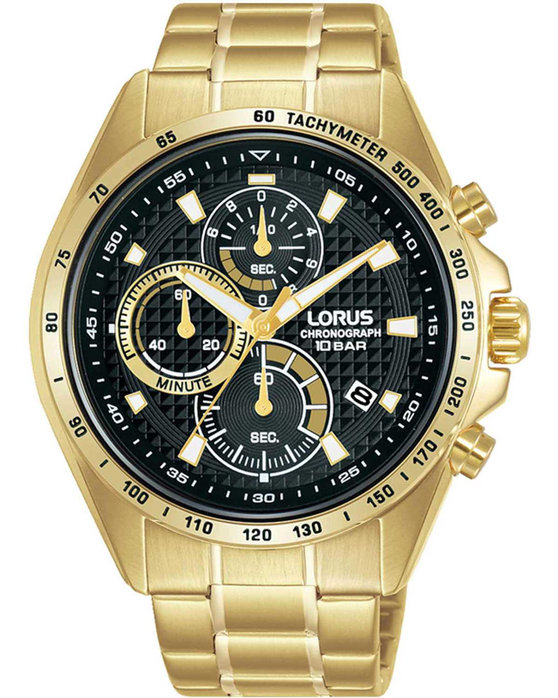 LORUS Sports Chronograph Gold Stainless Steel Bracelet