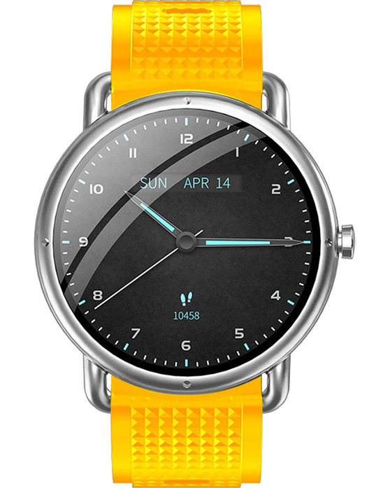 DAS.4 SG65 Smartwatch Yellow Silicone Strap