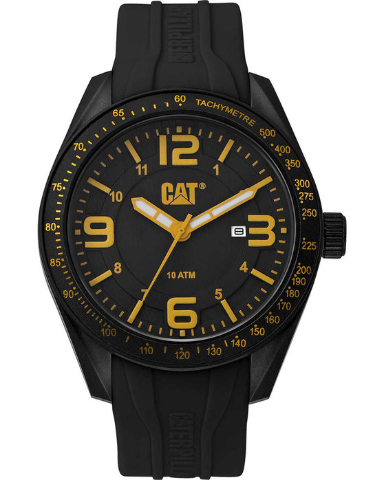 CATERPILLAR Oceania Black Silicone Strap