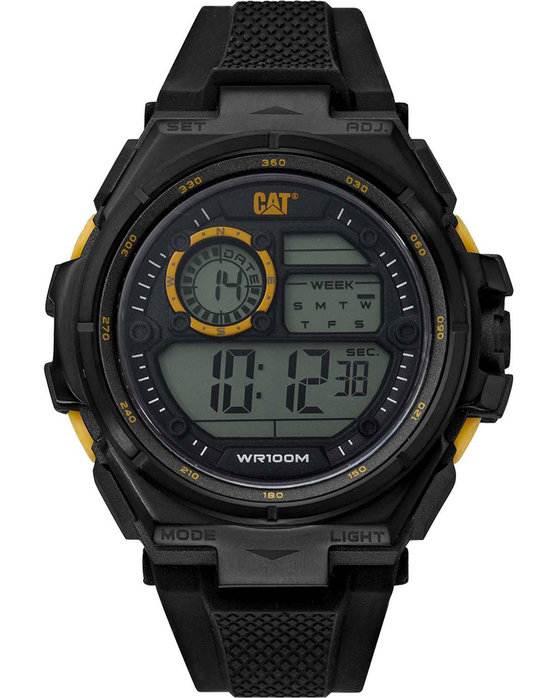 CATERPILLAR Hybrid Chronograph Black Silicone Strap