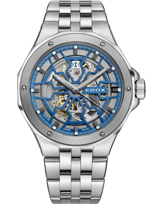 EDOX Delfin Mecano Automatic Silver Stainless Steel Bracelet