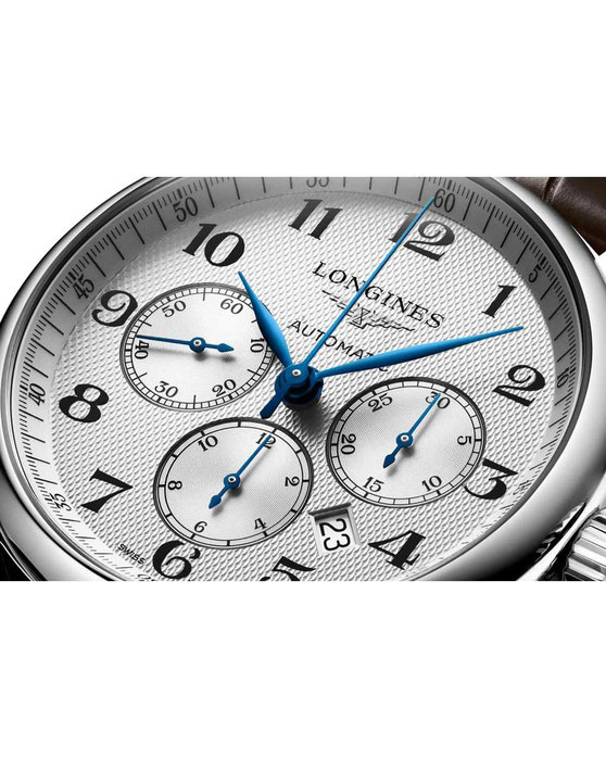 LONGINES The LONGINES Master Collection Automatic Chronograph Brown Leather Strap